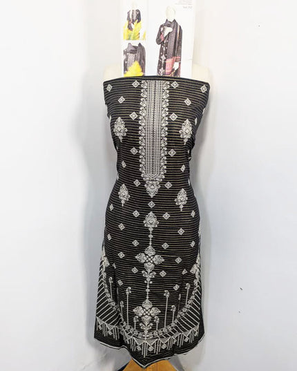 Embroidered Doria Lawn with Printed Dupatta 3PC Unstitched