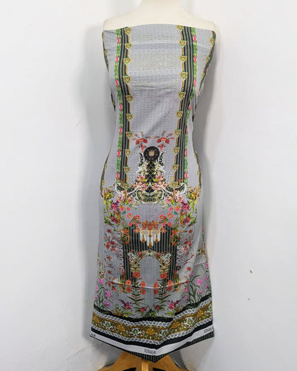 Fancy Digital Printed Lawn with Chiffon Dupatta 3PC Unstitched