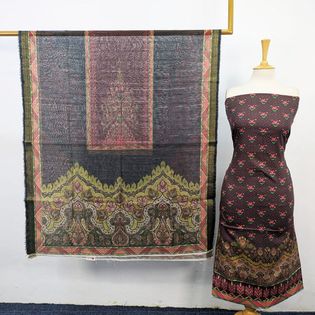 Digital Printed Lawn with Chiffon Dupatta 3PC Unstitched