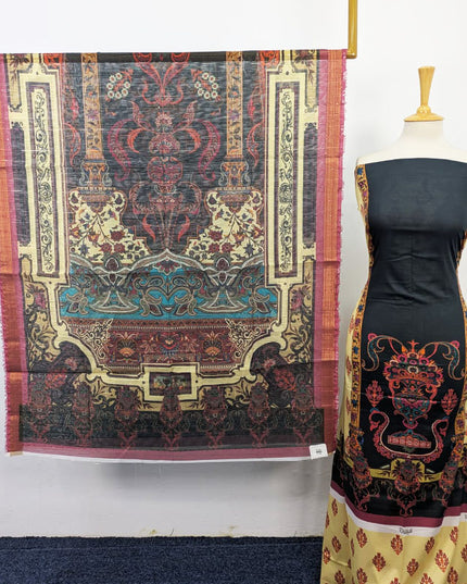 Fancy Digital Printed Lawn with Chiffon Dupatta 3PC Unstitched