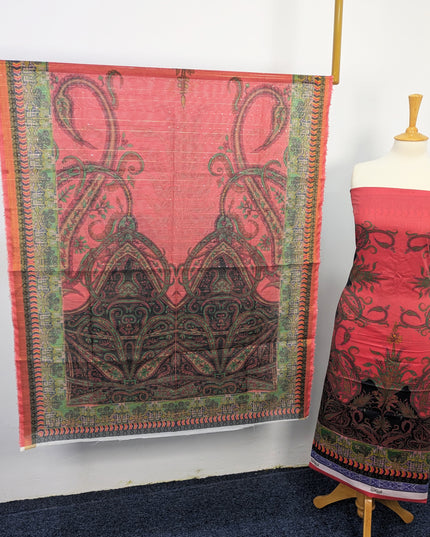 Fancy Digital Printed Lawn With Chiffon Dupatta