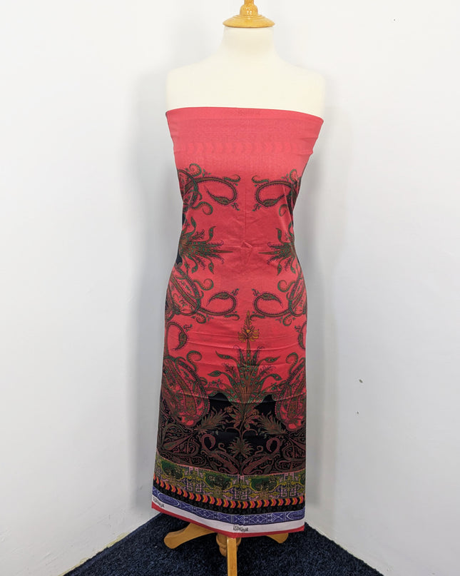 Fancy Digital Printed Lawn With Chiffon Dupatta