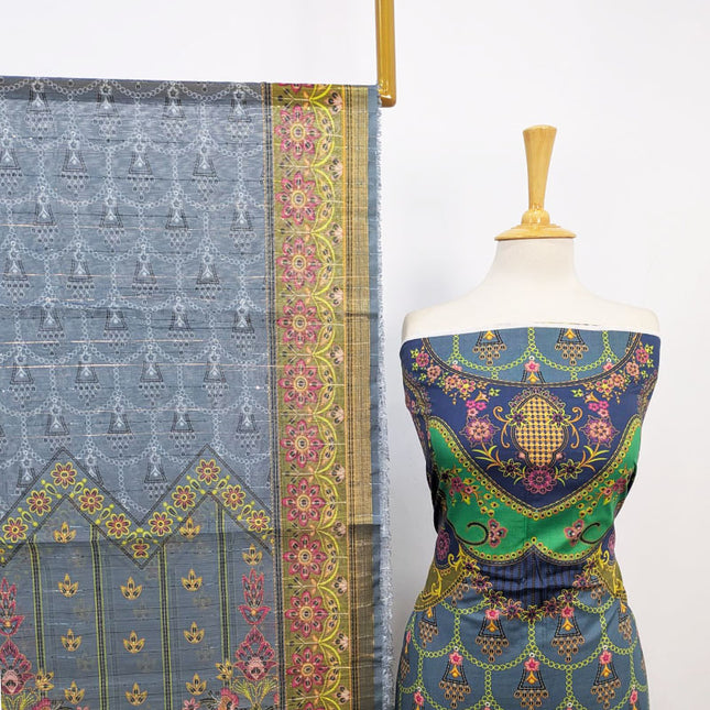 Digital Printed Lawn 3Pc Unstitched