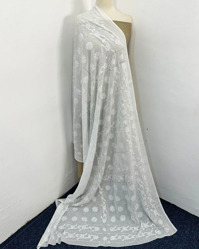 Lawn Dupatta with Shadow + Tarkashi Work