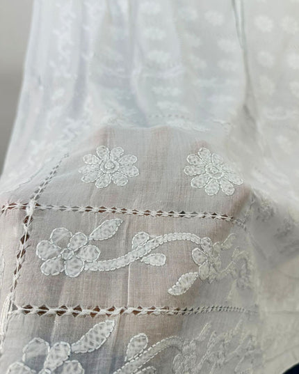 Lawn Dupatta with Shadow + Tarkashi Work