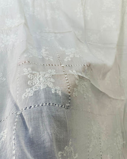 Lawn Dupatta with Shadow + Tarkashi Work