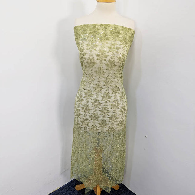 Fancy Net With Sequence  Embroidered 2PC Unstitched