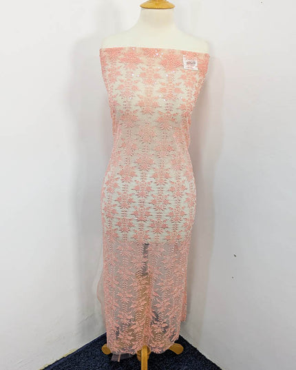 Fancy Net With Sequence  Embroidered 2PC Unstitched