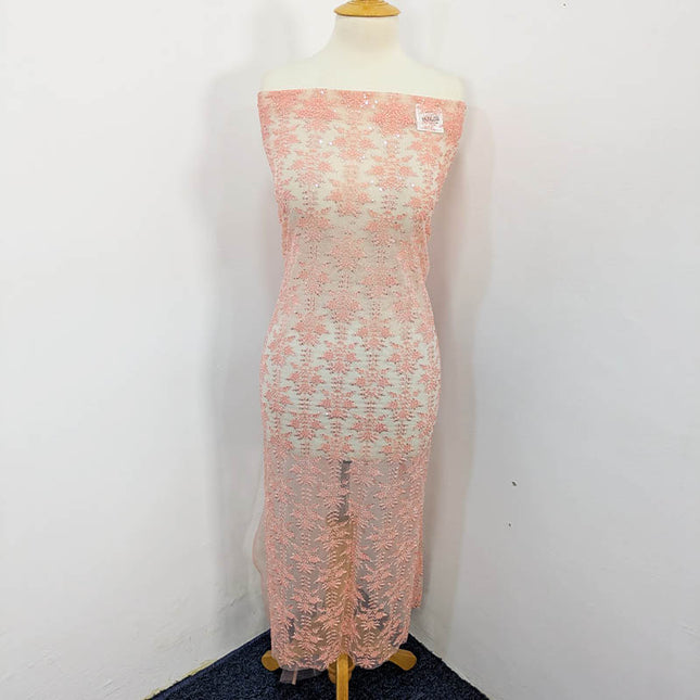 Fancy Net With Sequence  Embroidered 2PC Unstitched