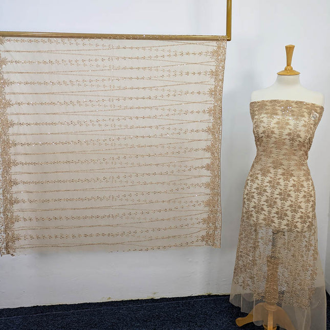 Fancy Net With Sequence  Embroidered 2PC Unstitched