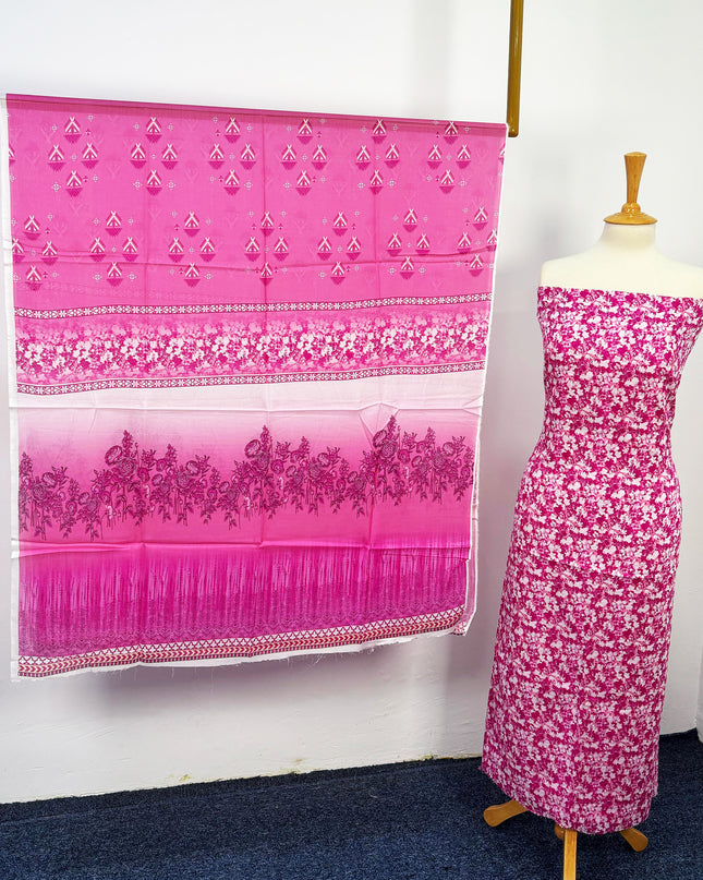 Fancy Digital Printed Lawn All Over 3piece Unstitched