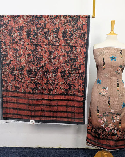 Lawn with Digital Printed Work 3Pc Unstitched