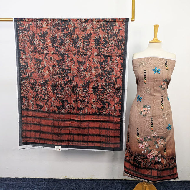 Lawn with Digital Printed Work 3Pc Unstitched