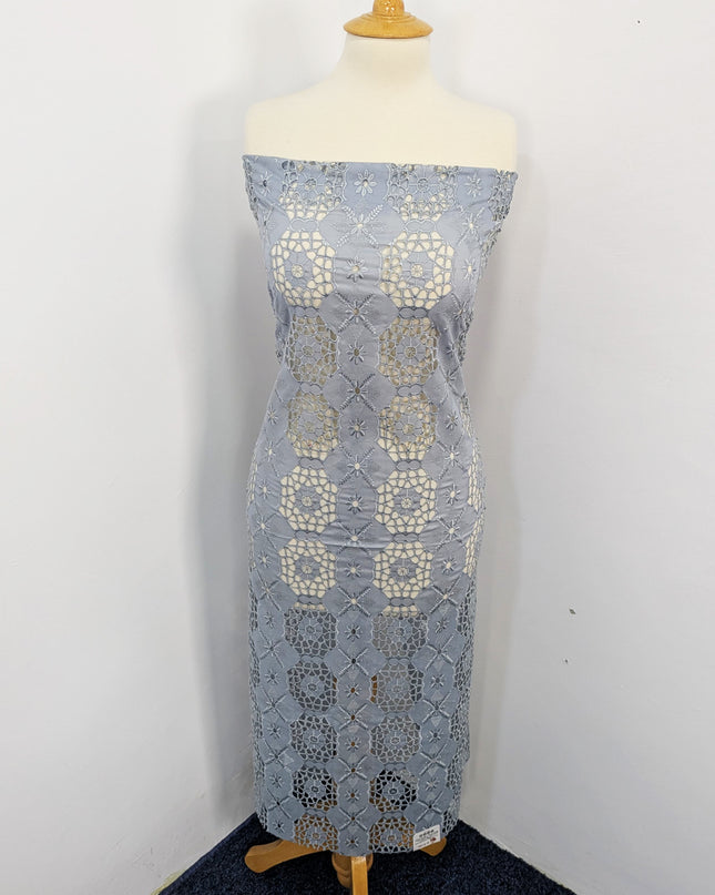 Fancy Embroidered Lawn With Full Jaal Chikankari Work And Chiffon Dupatta