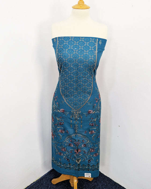 Fancy Embroidered Digital  Lawn Unstitched