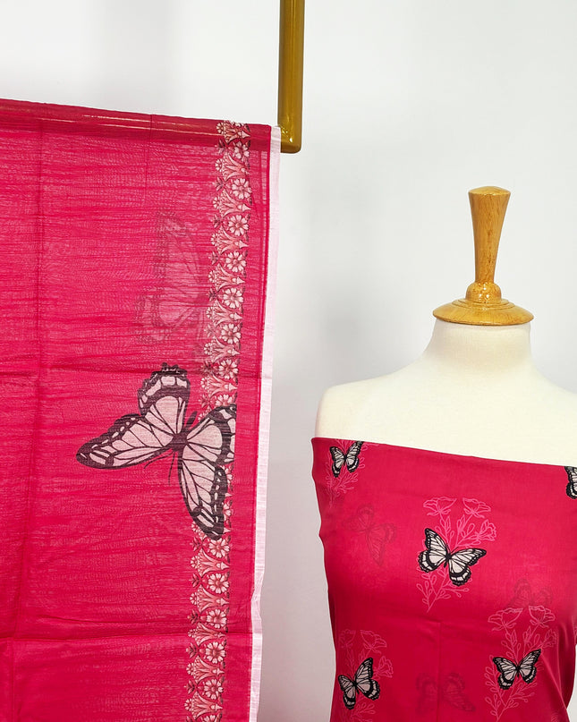 Fancy Digital Printed Lawn All Over 3piece Unstitched