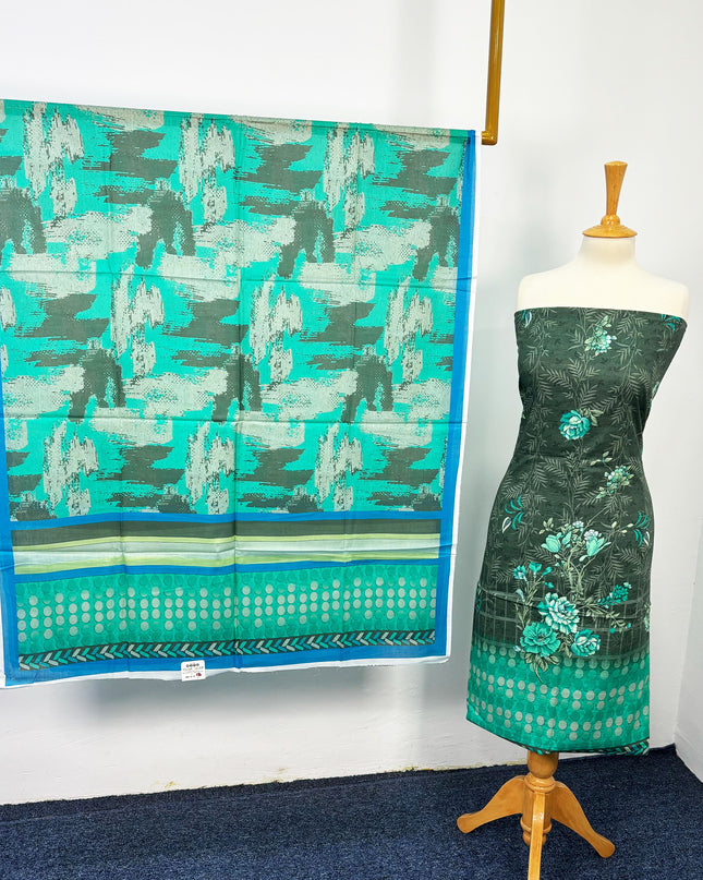 Fancy Digital Printed Lawn All Over 3piece Unstitched