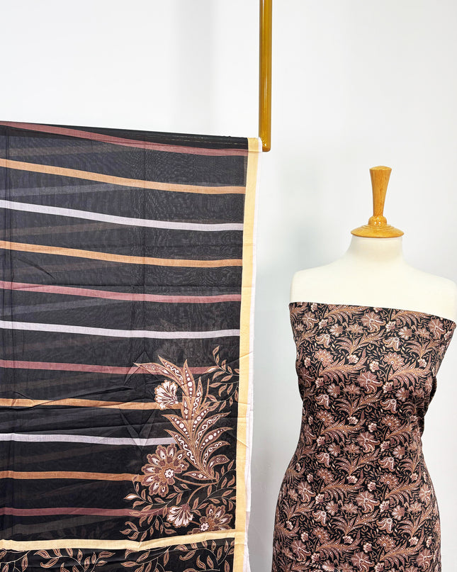 Fancy Digital Printed Lawn All Over 3piece Unstitched