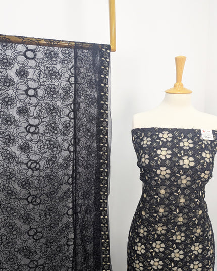 Fancy Lawn With 3D Net Work & Net Dupatta