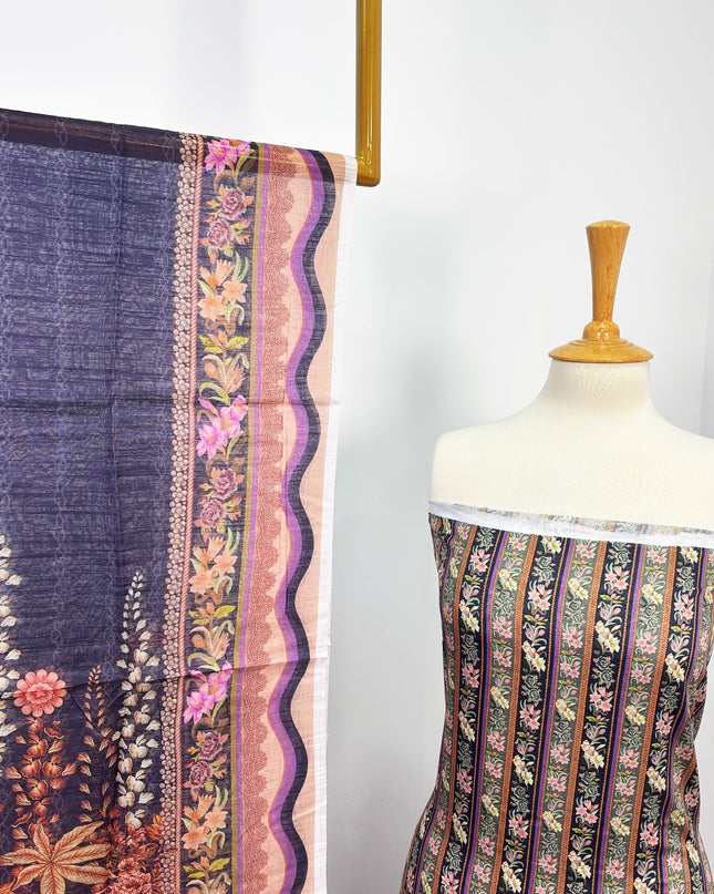 Fancy Digital Printed Lawn All Over 3piece Unstitched