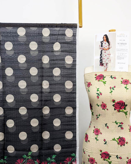 Lawn with Digital Printed Work 3Pc Unstitched