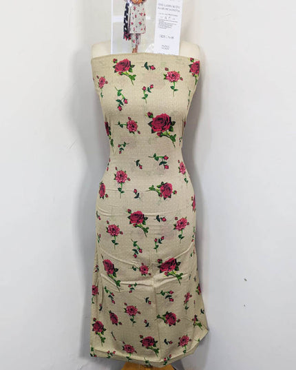 Lawn with Digital Printed Work 3Pc Unstitched