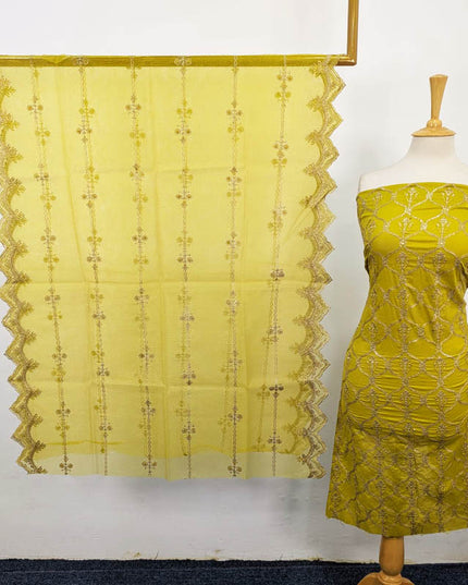 Fancy Embroidered Lawn 3Pc Unstitched