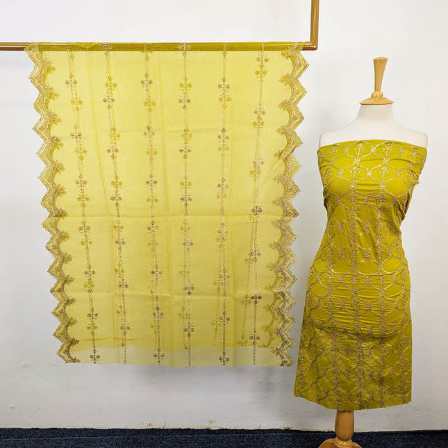 Fancy Embroidered Lawn 3Pc Unstitched