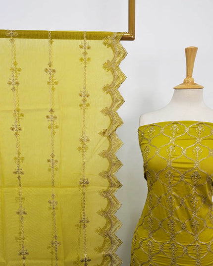 Fancy Embroidered Lawn 3Pc Unstitched