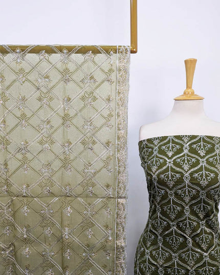 Lawn with Embroidered Work 3Pc Unstitched