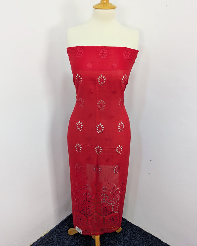 Fancy Embroidered Lawn With Chikankari Work And Chiffon Dupatta