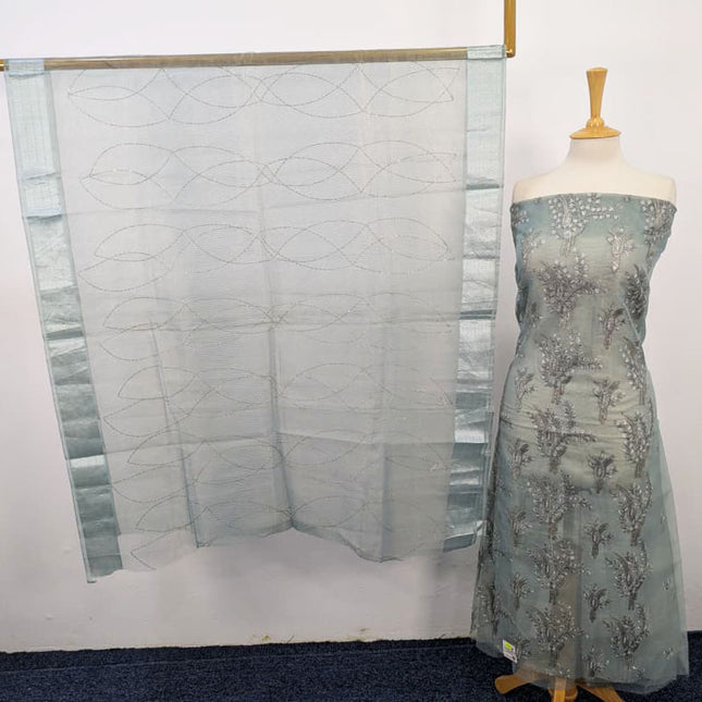 Fancy Embroidered Masuri 2PC Unstitched