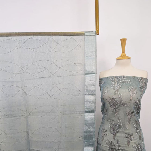 Fancy Embroidered Masuri 2PC Unstitched