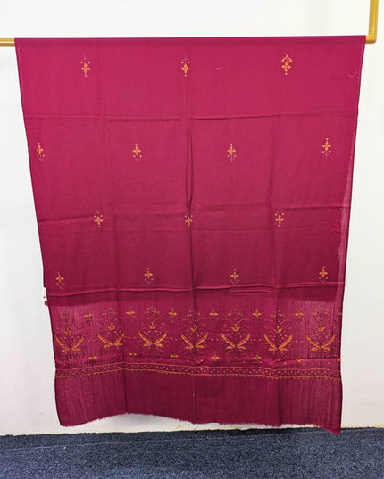 Fancy Embroidered Wool Shawl