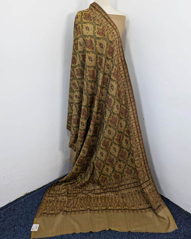 Fancy Wool Shawl with Jaycard Work (Ready To Wear)