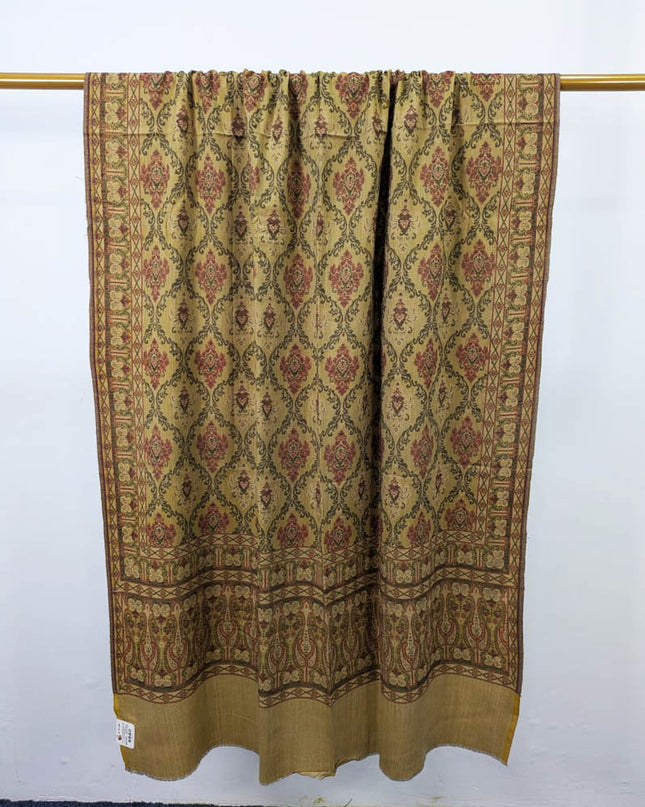 Fancy Wool Shawl with Jaycard Work (Ready To Wear)