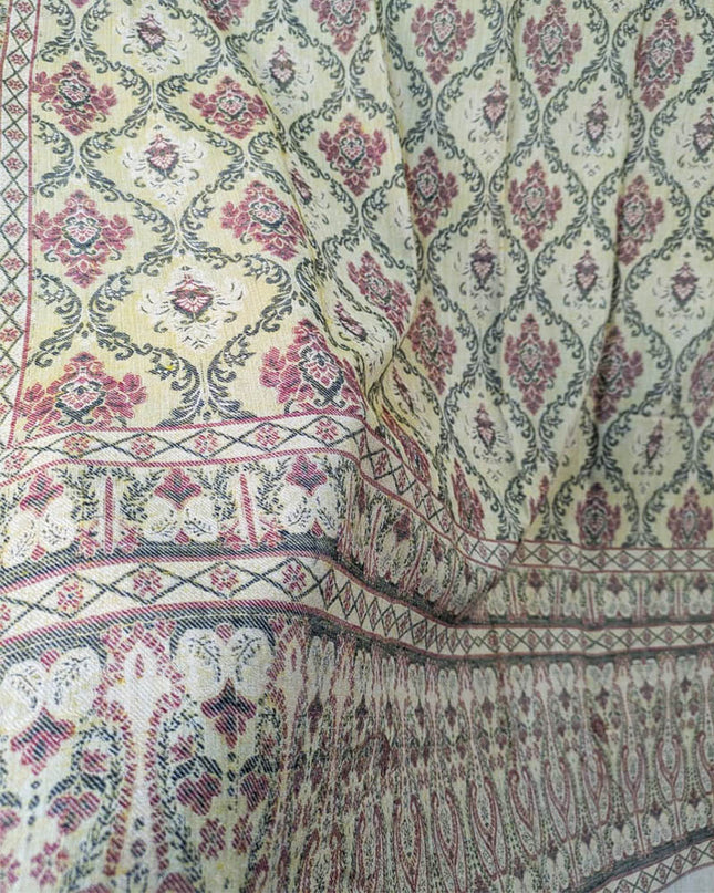 Fancy Wool Shawl with Jaycard Work (Ready To Wear)