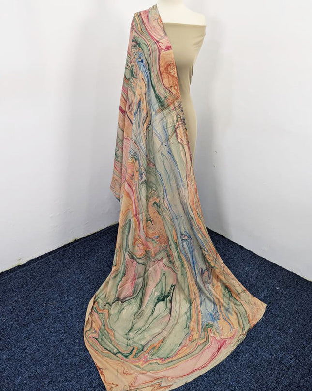 Fancy Tie & Dye Wool Shawl ( Ready To Wear )