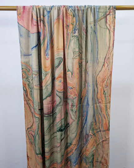 Fancy Tie & Dye Wool Shawl ( Ready To Wear )