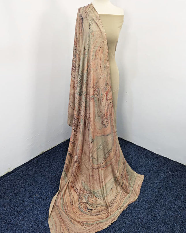 Fancy Tie & Dye Wool Shawl ( Ready To Wear )