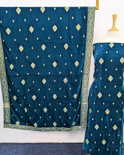 Embroidered Velvet 3PC Unstitched