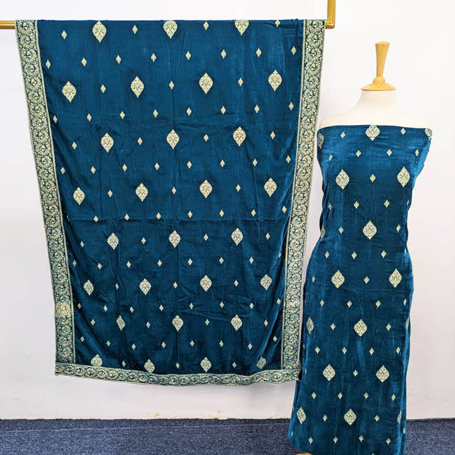 Embroidered Velvet 3PC Unstitched