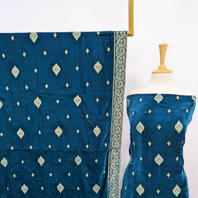 Embroidered Velvet 3PC Unstitched