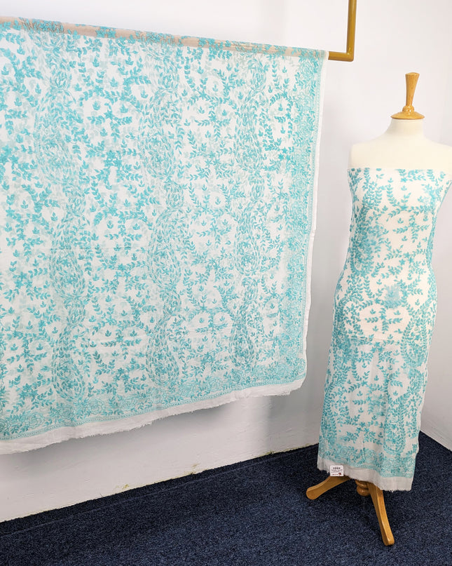 China Crinkle Kacha Tanka work Full Jaal Dupatta