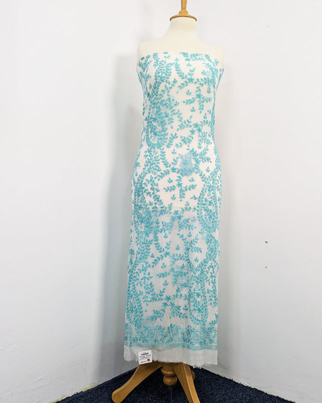 China Crinkle Kacha Tanka work Full Jaal Dupatta