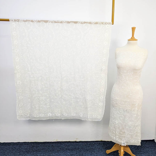 Handmade Kacha Pakka Tanka Work Dyeable 2 pc Unstitched