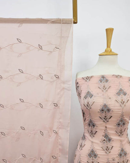 Fancy Embroidered Crinkle Chiffon 2PC Unstitched