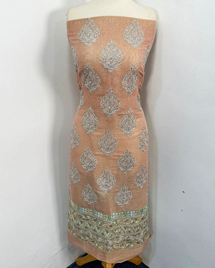 Fancy Masuri with Full Jaal Pearls Work Dupatta 2PC Unstitched