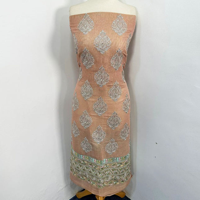 Fancy Masuri with Full Jaal Pearls Work Dupatta 2PC Unstitched