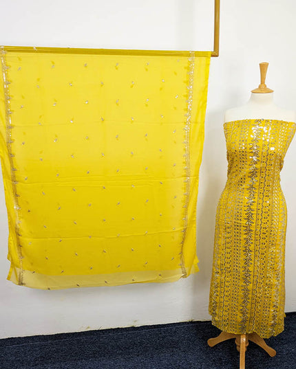 Fancy Embroidered Sitara Work Chiffon  2 pc Unstitched